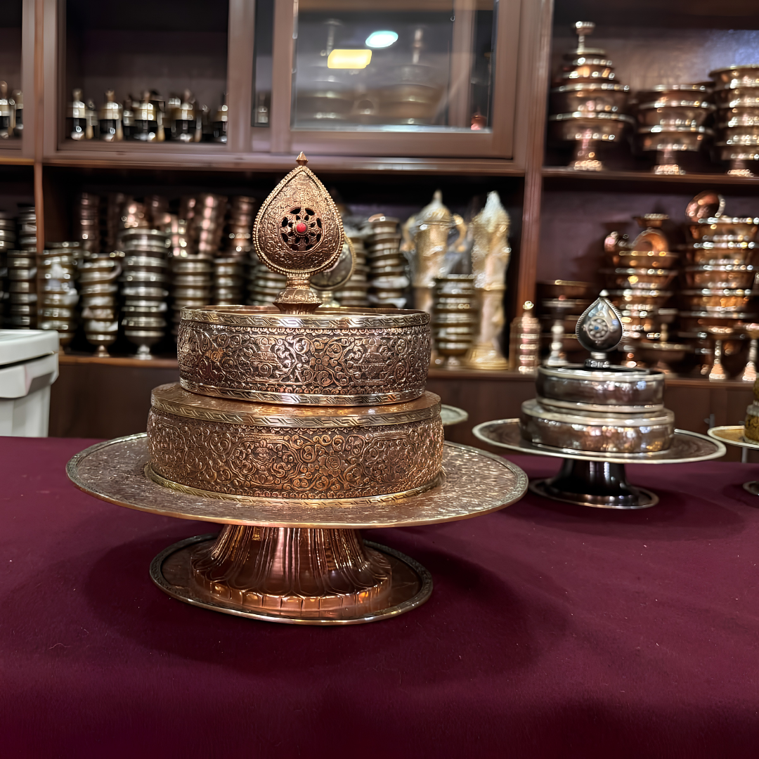 Traditional Tibetan Buddhist Offering Set