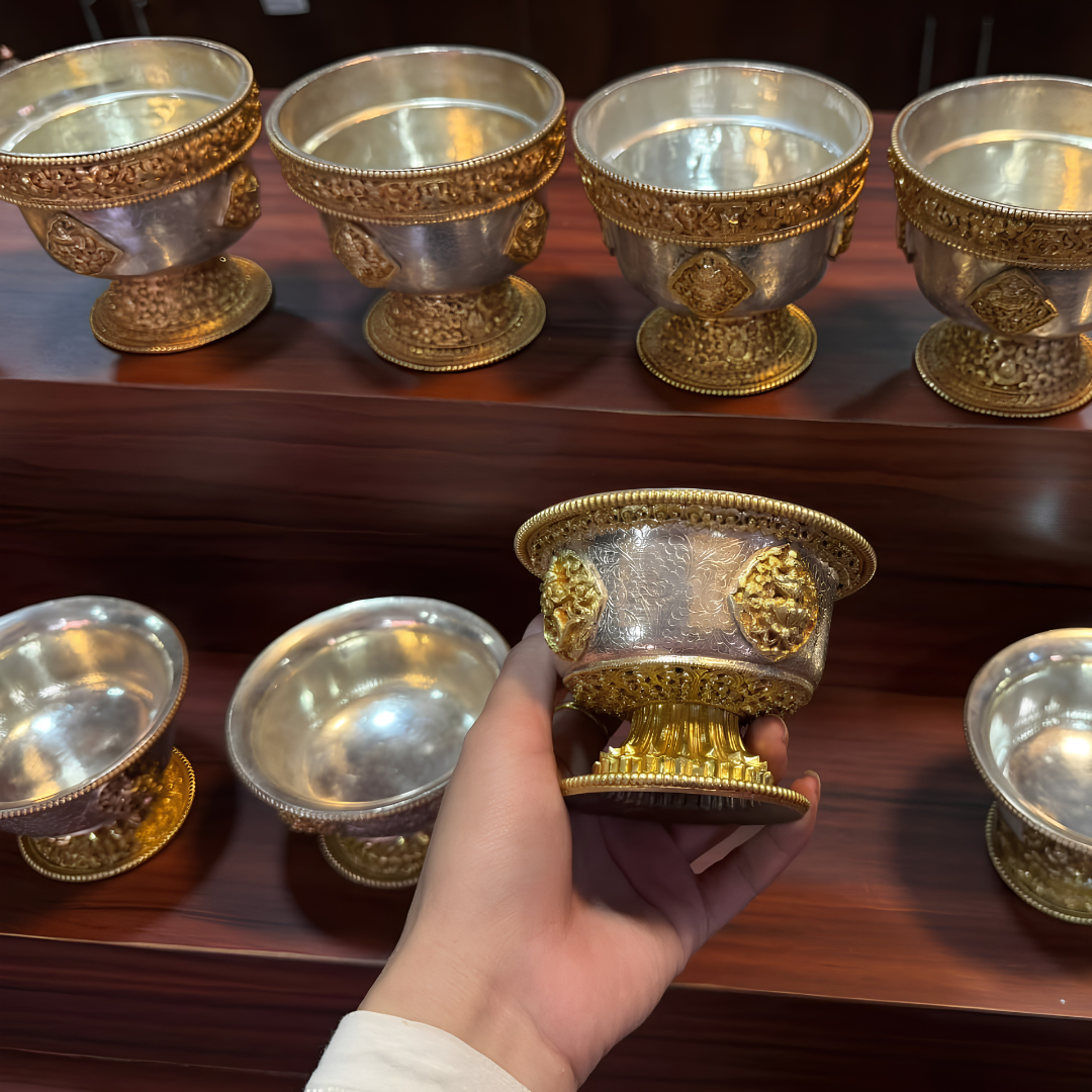 Tibetan Buddhist Offering Bowls